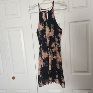 Black floral dress